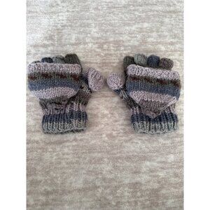 Wool Convertible Mittens Flip Top Gloves Made in Nepal Men's Large/XL